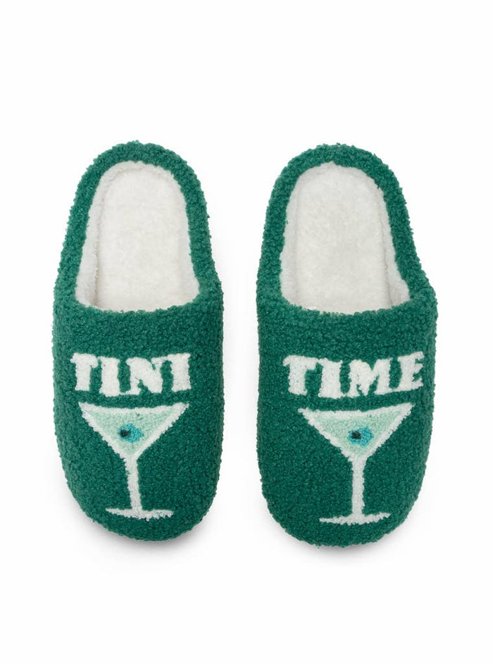 Martini "Tini Time" Slippers in Green