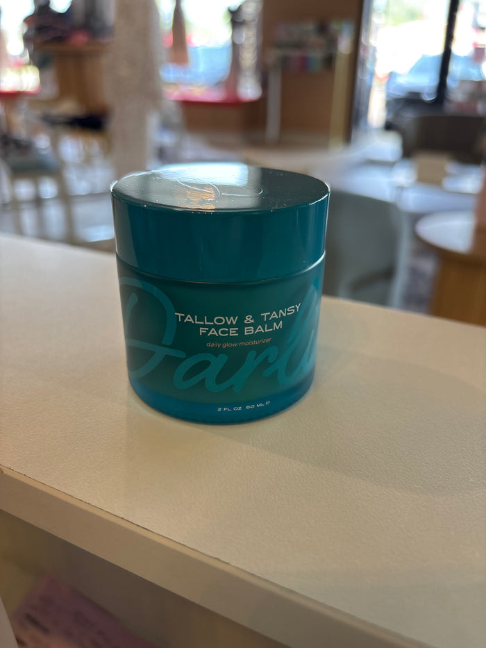 Tallow Face Balm: Natural Blue Tansy Skincare Moisturizer