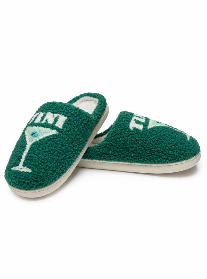 Martini "Tini Time" Slippers in Green