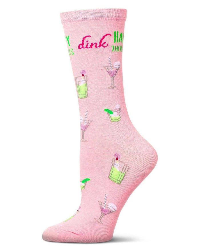 Dink Happy Thoughts Bamboo Crew Socks