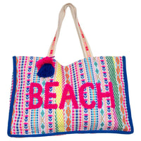 Beach Tasseled Oversized Women's Tote Bag