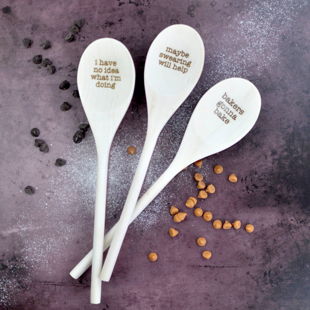Wooden Spoons With Funny Phrases