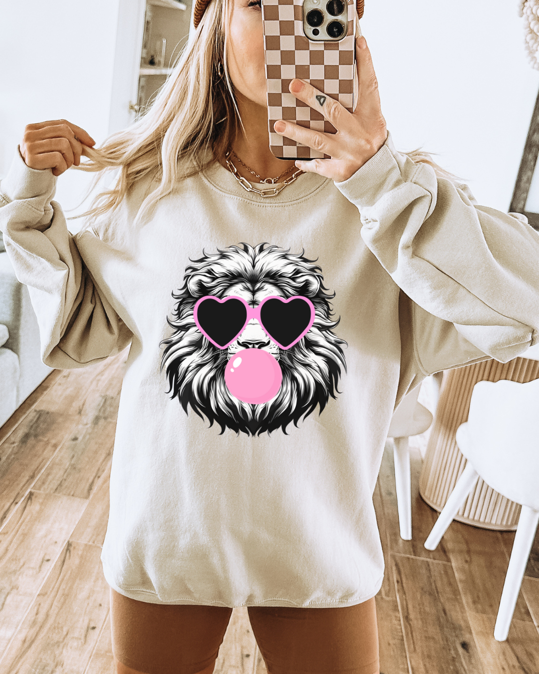 Lions Bubble Graphic Crewneck Pullover
