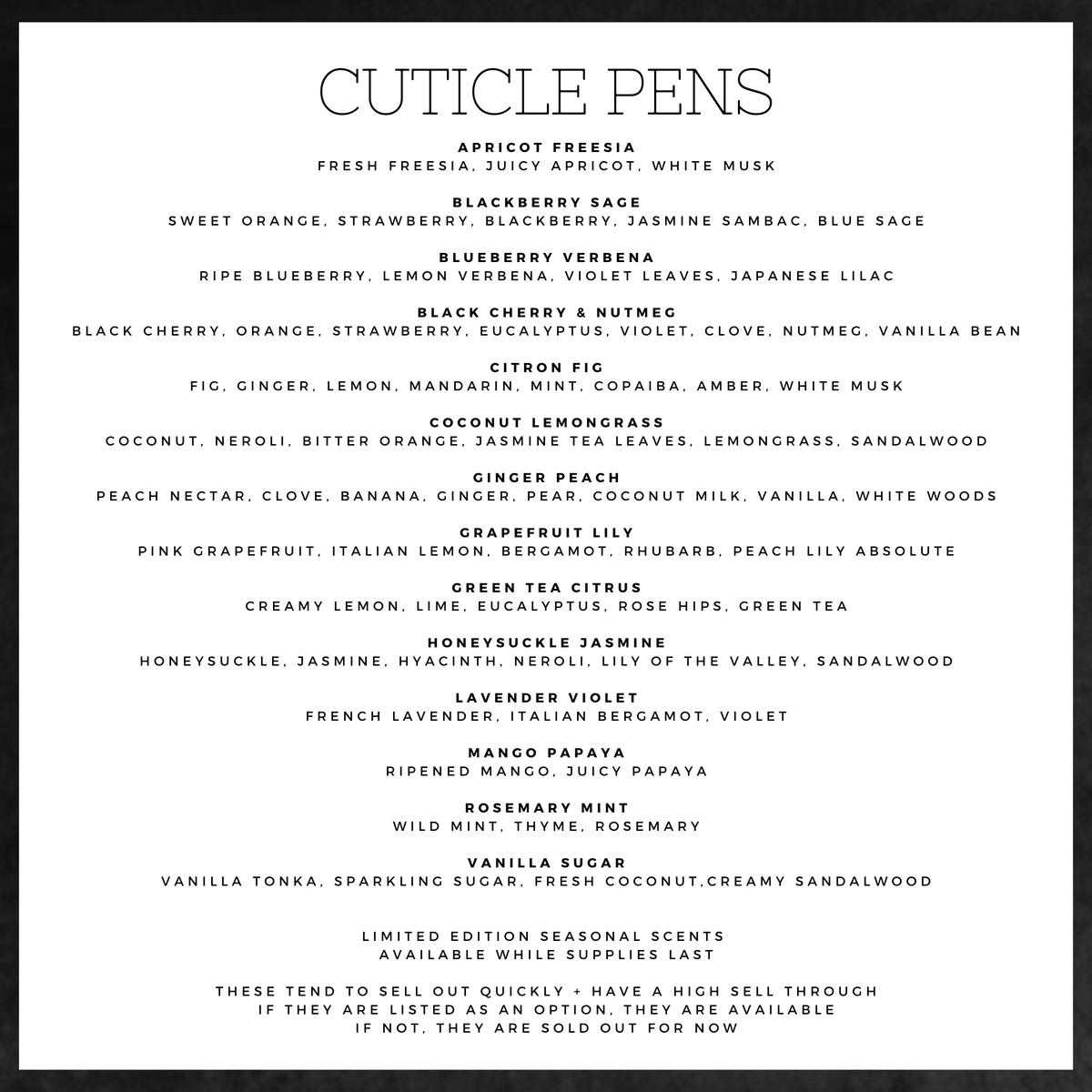 Mango Papaya Cuticle Oil Pens A