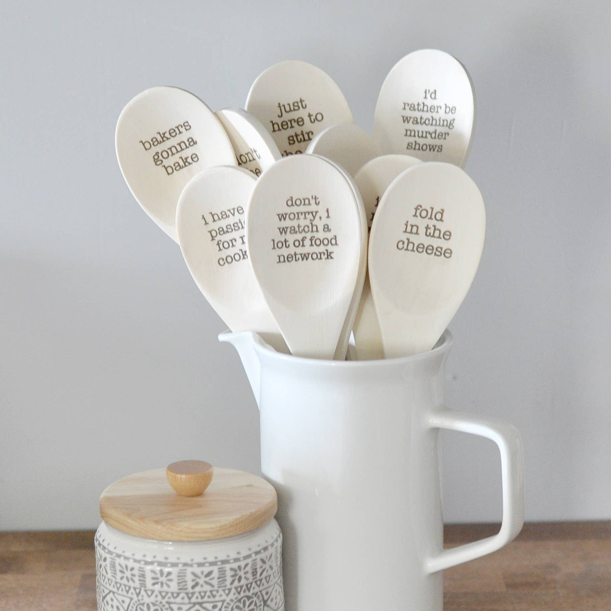 Wooden Spoons With Funny Phrases