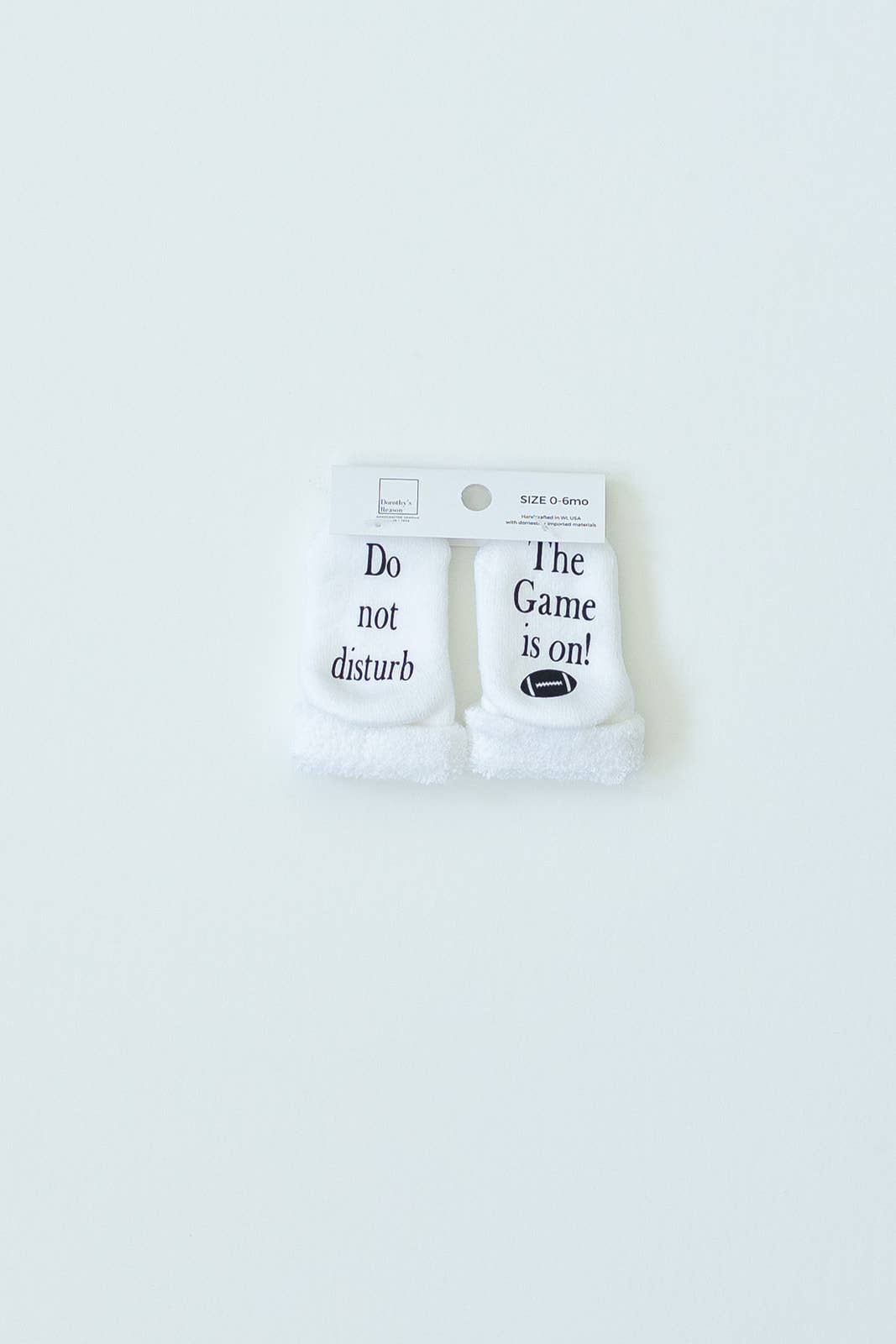 Do Not Disturb The Game is On! - Football Baby Socks