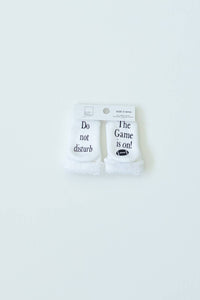 Do Not Disturb The Game is On! - Football Baby Socks