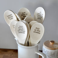 Wooden Spoons With Funny Phrases