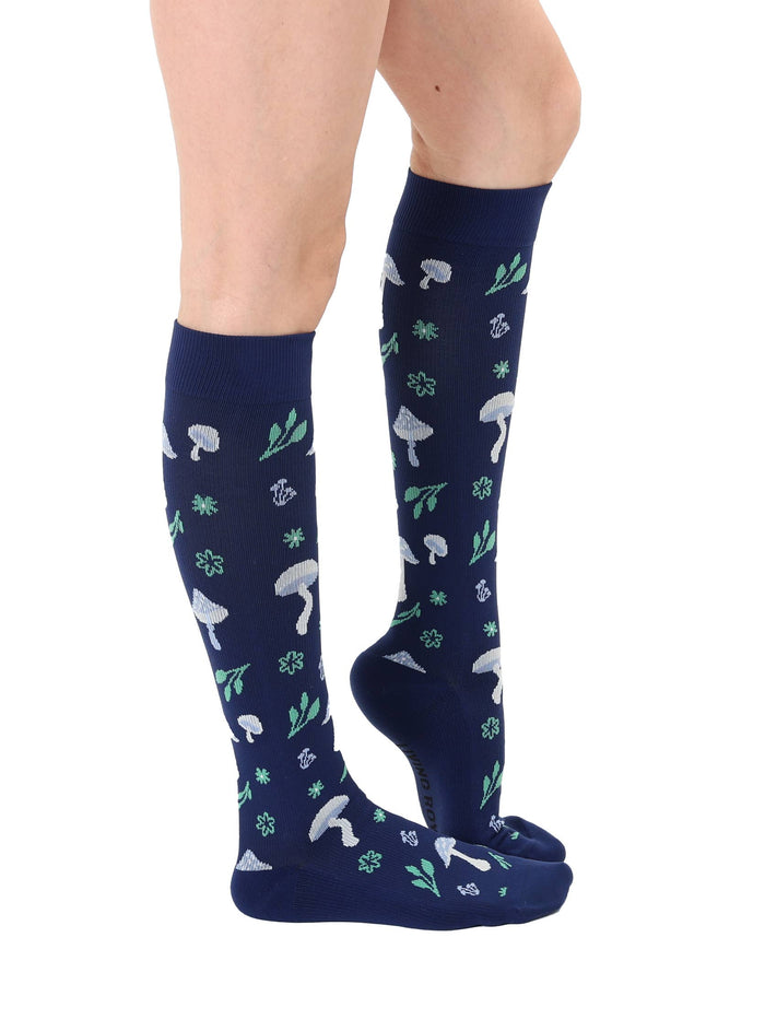 Forest Mushrooms Compression Socks