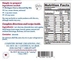 Michigan Cherry Almond Dip Mix