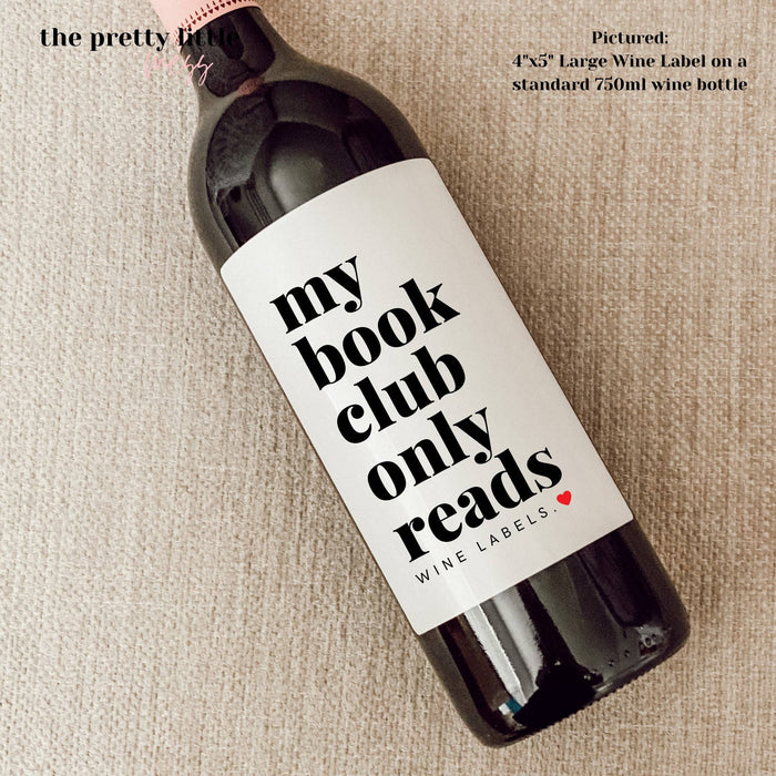Book Club Wine Label