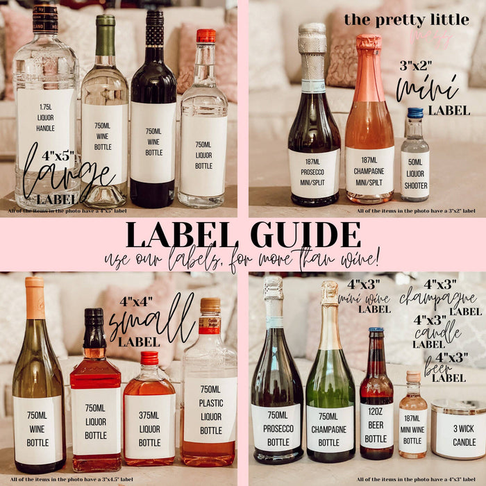 Let's Drink Wine, Wine Bottle Label