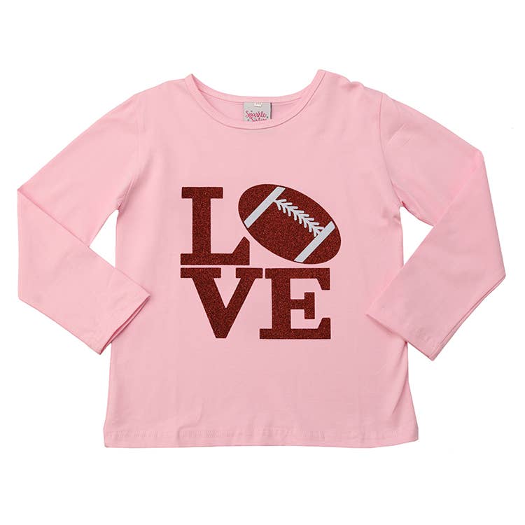Love Football Kid's Tee in Pink