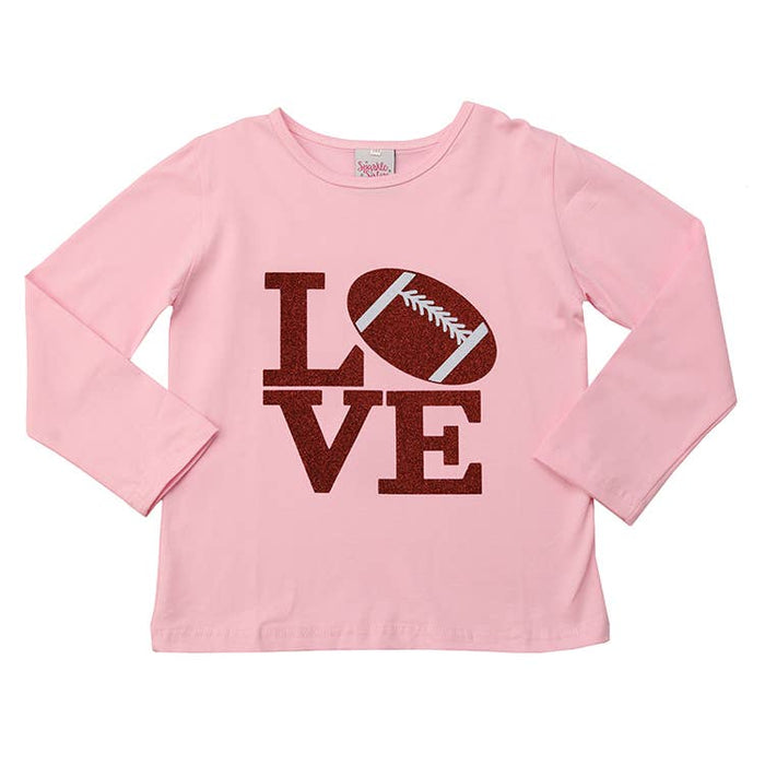 Love Football Kid's Tee in Pink