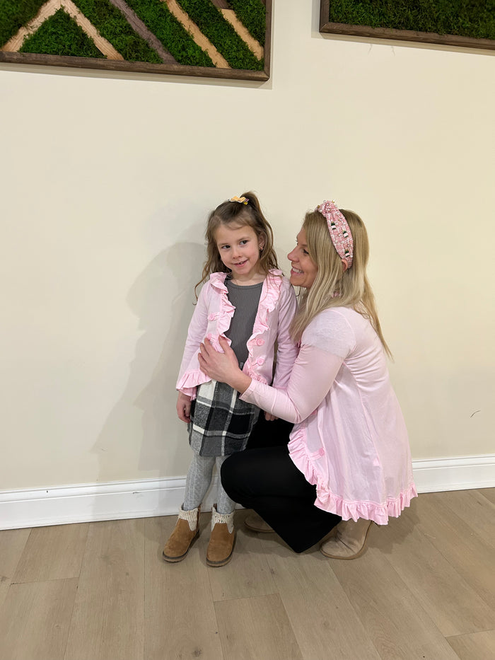 Mommy & Me Blazer Ruffle Cardigan