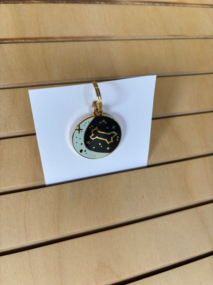 Moon Pet ID Tag