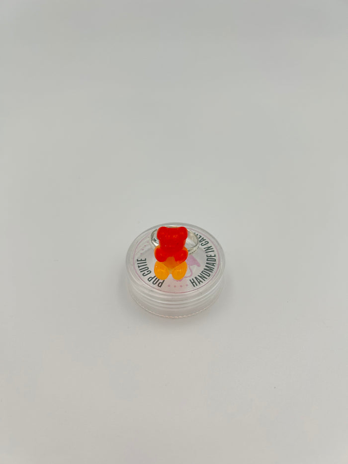 Pop Cutie Colorful Gummy Bear Kids Rings