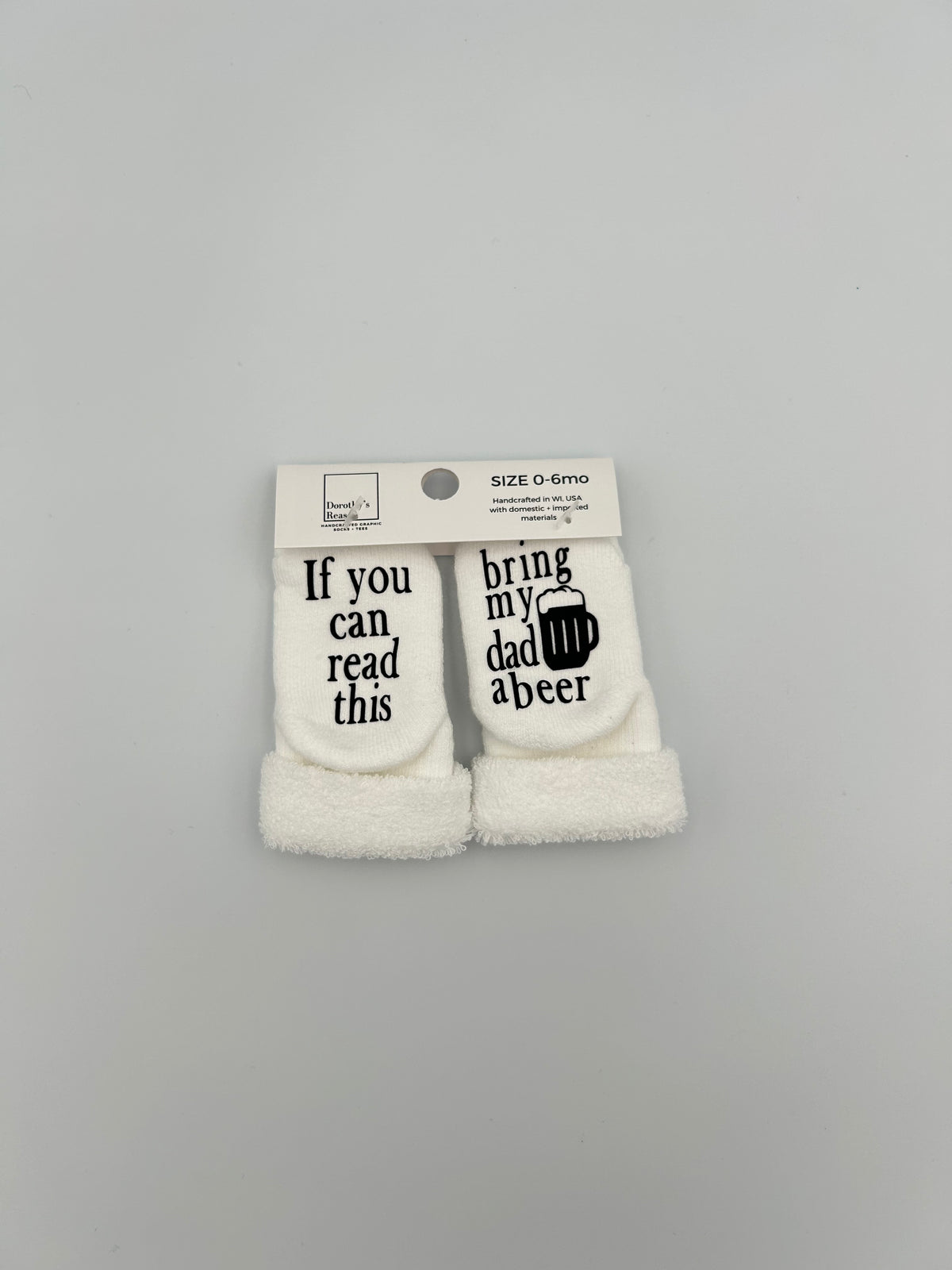 Bring My Dad a Beer Baby Socks