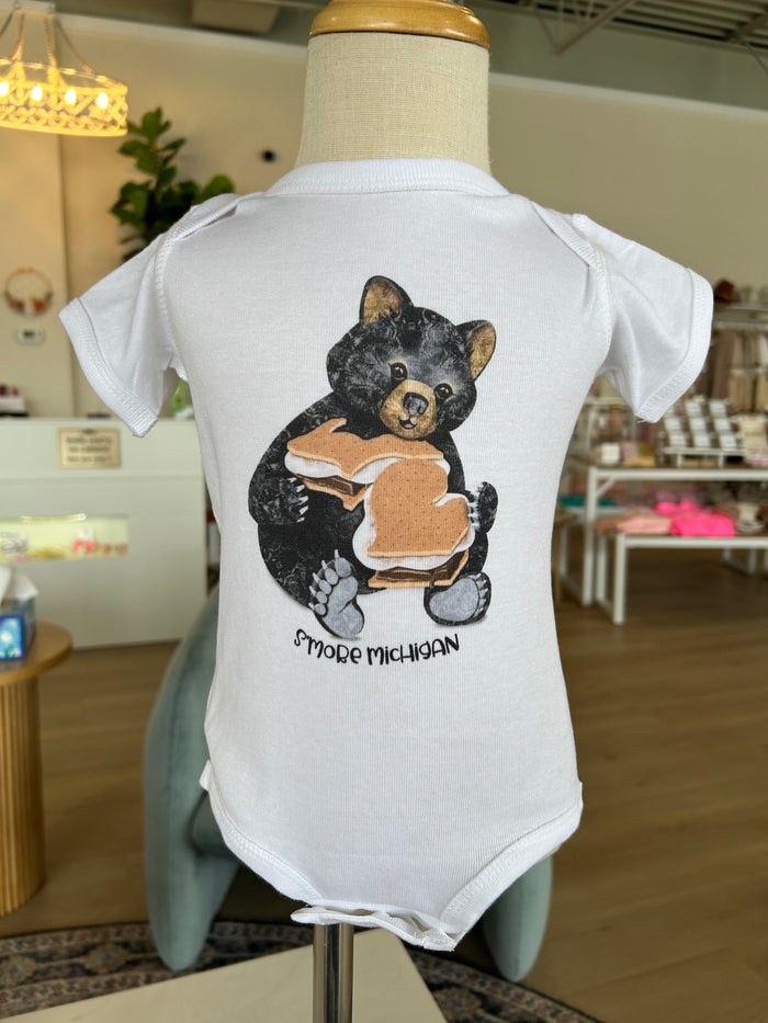 S’more Michigan Bear Cub Onesie