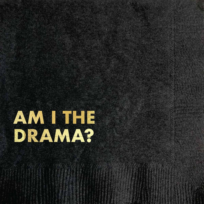 Am I The Drama Cocktail Napkin
