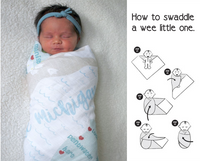 Great Lakes Map Baby Swaddle Blanket