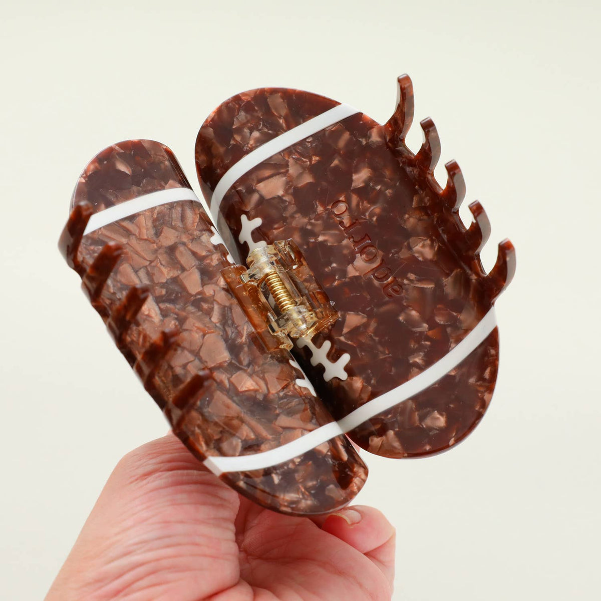 Game Day Football Claw Clip