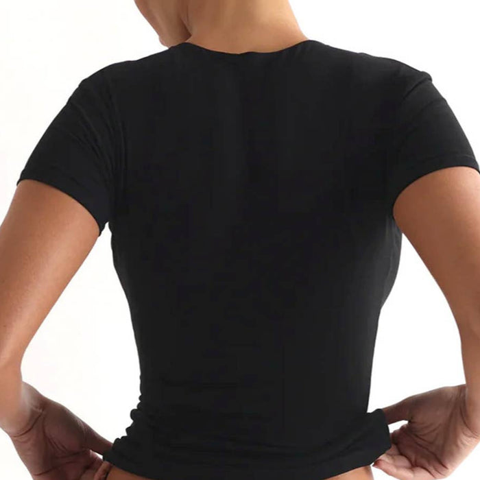 Basic Butter Soft T-Shirt in Black