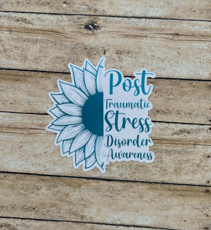 PTSD Awareness Sunflower Sticker
