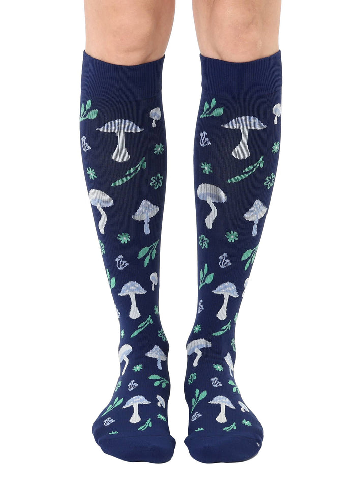 Forest Mushrooms Compression Socks