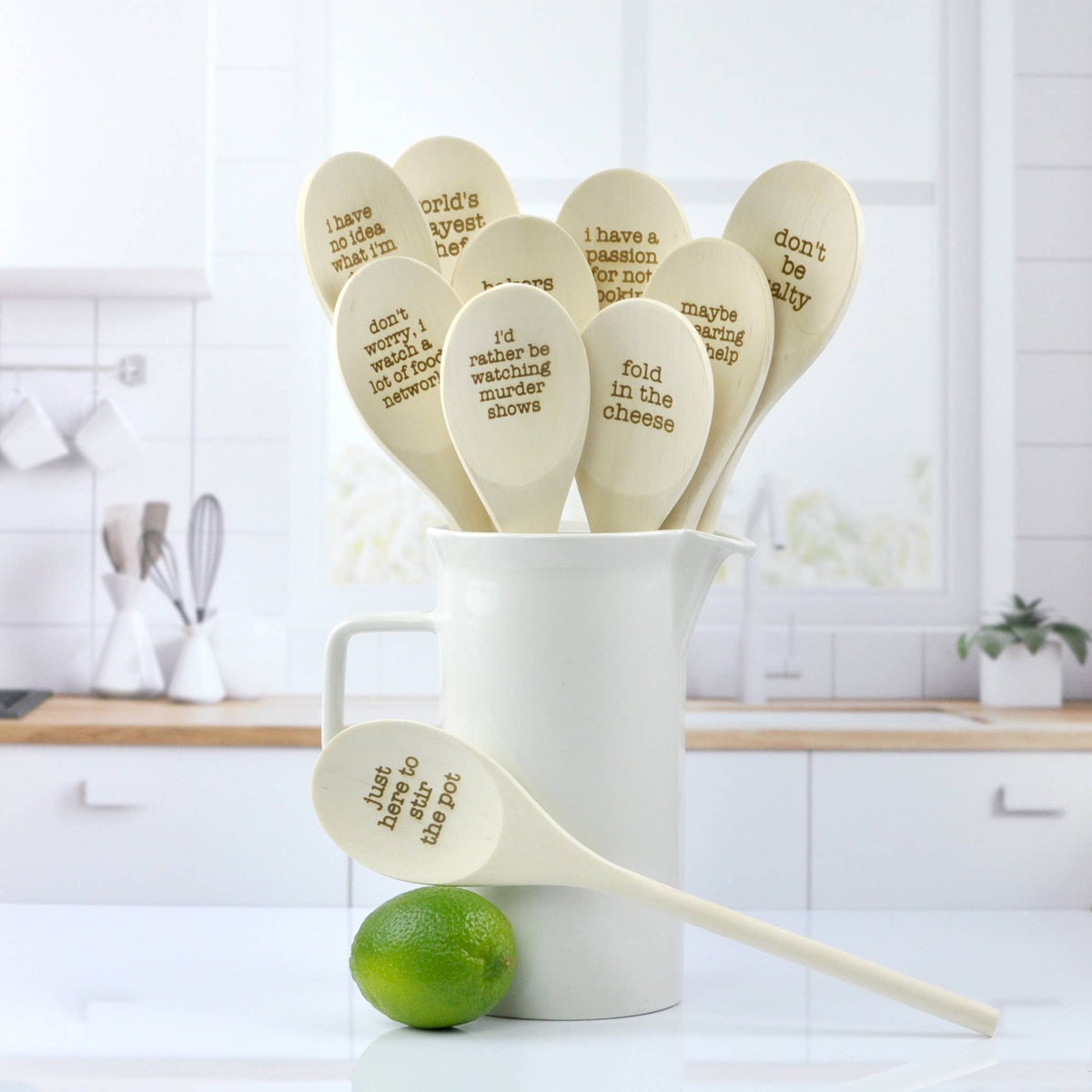 Wooden Spoons With Funny Phrases