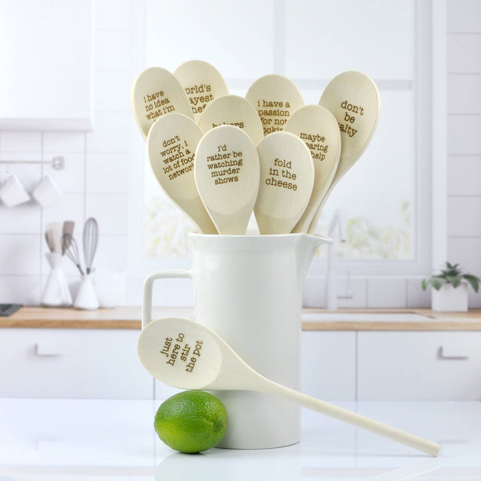 Wooden Spoons With Funny Phrases