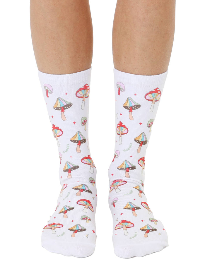 Funky Mushroom Crew Socks