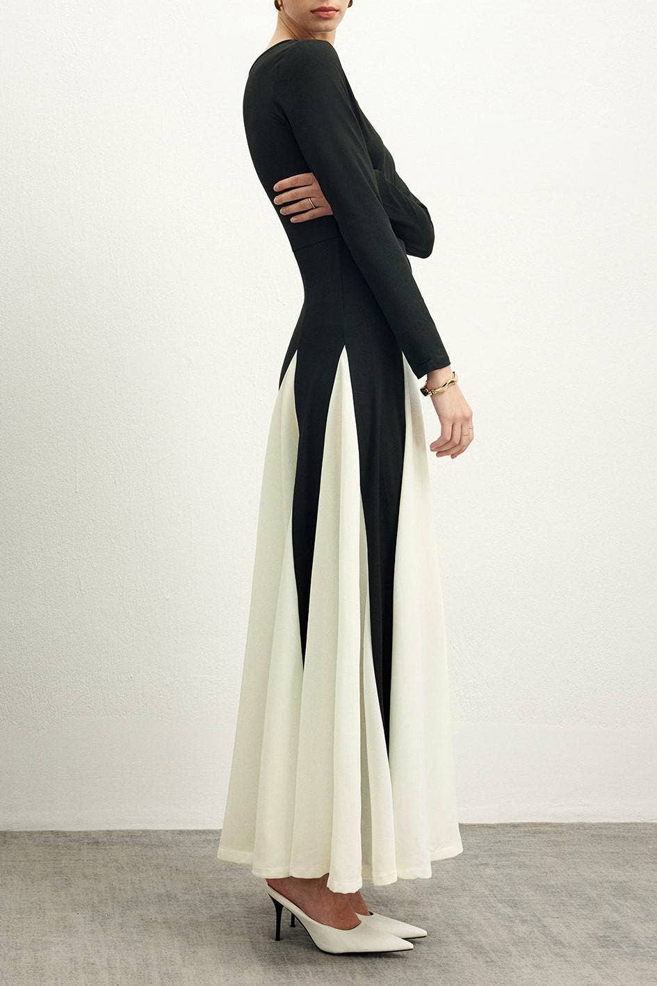 Dusk Till Dawn Dress in Monochrome