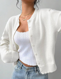 Knit Cardigan in Beige