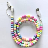 Colorful Beaded Phone Charging Cable