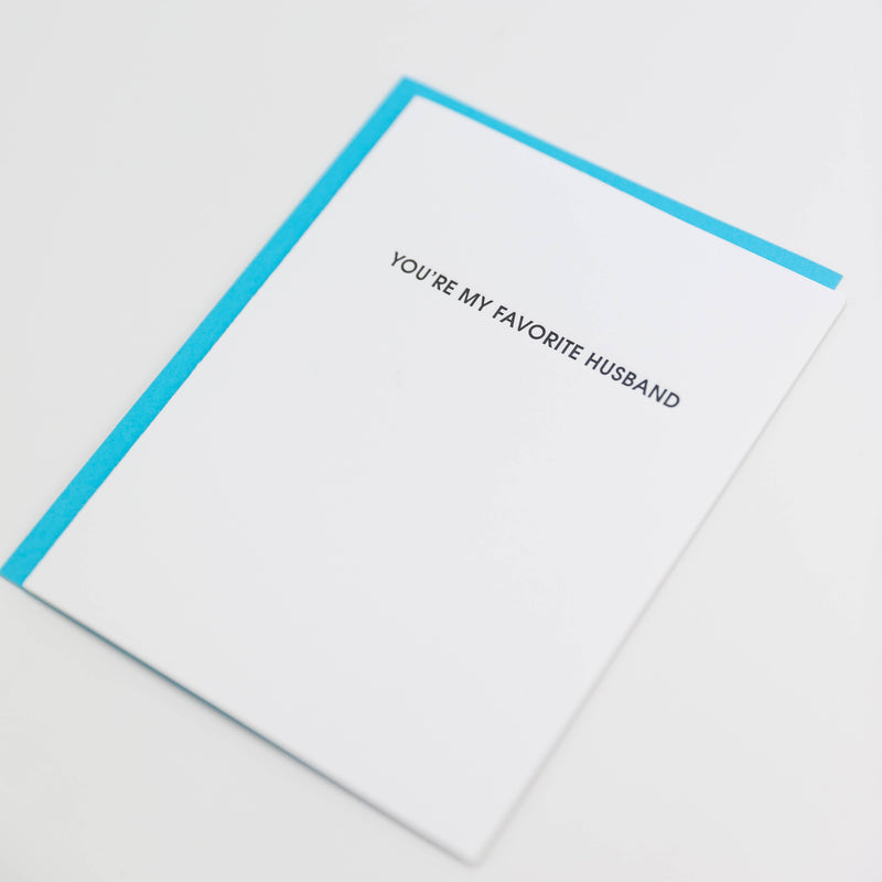 You're My Favorite Husband Greeting Card