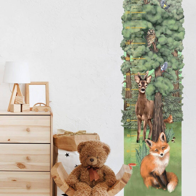 Forest Wall Sticker & Kid’s Growth Chart (cm)