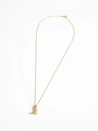 18K Gold Plated Cowboy Boot Gold Necklace Pendant