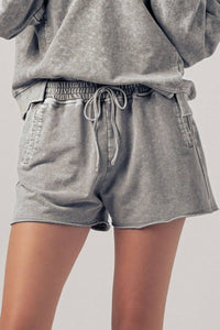 Vintage Wash Shorts in Grey