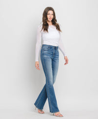 High Rise Full Length Bootcut Jeans