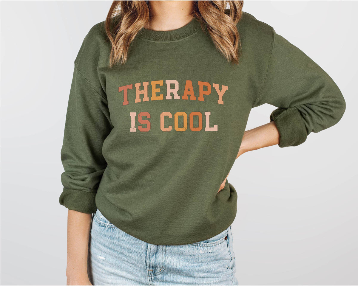 Therapy is Cool Mental Health Awareness Crewneck