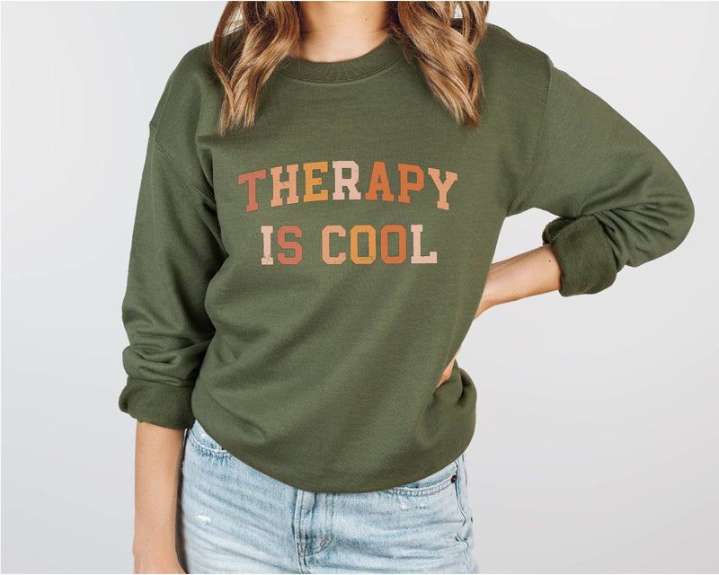Therapy is Cool Mental Health Awareness Crewneck