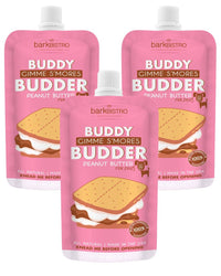 Dog Peanut Butter - 4oz Squeeze Packs Gimme S'mores  Budder