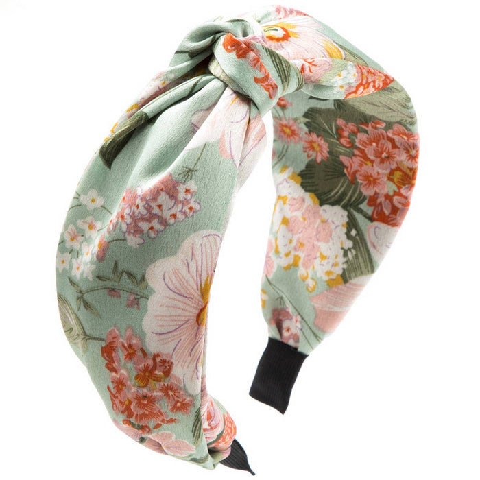 Flower Bohemian Headband in Green