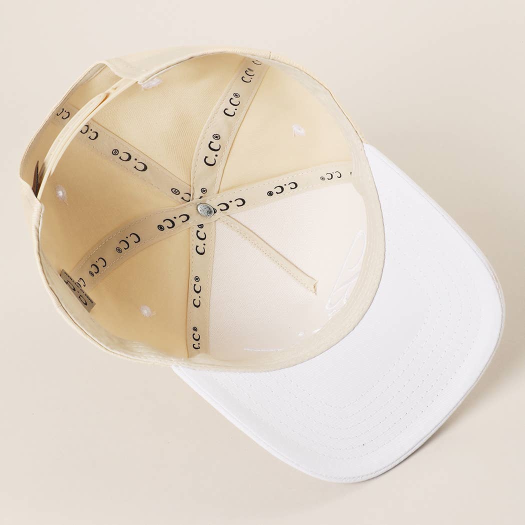 BRIDE Embroidered  Canvas Two-Tone Trucker Hat