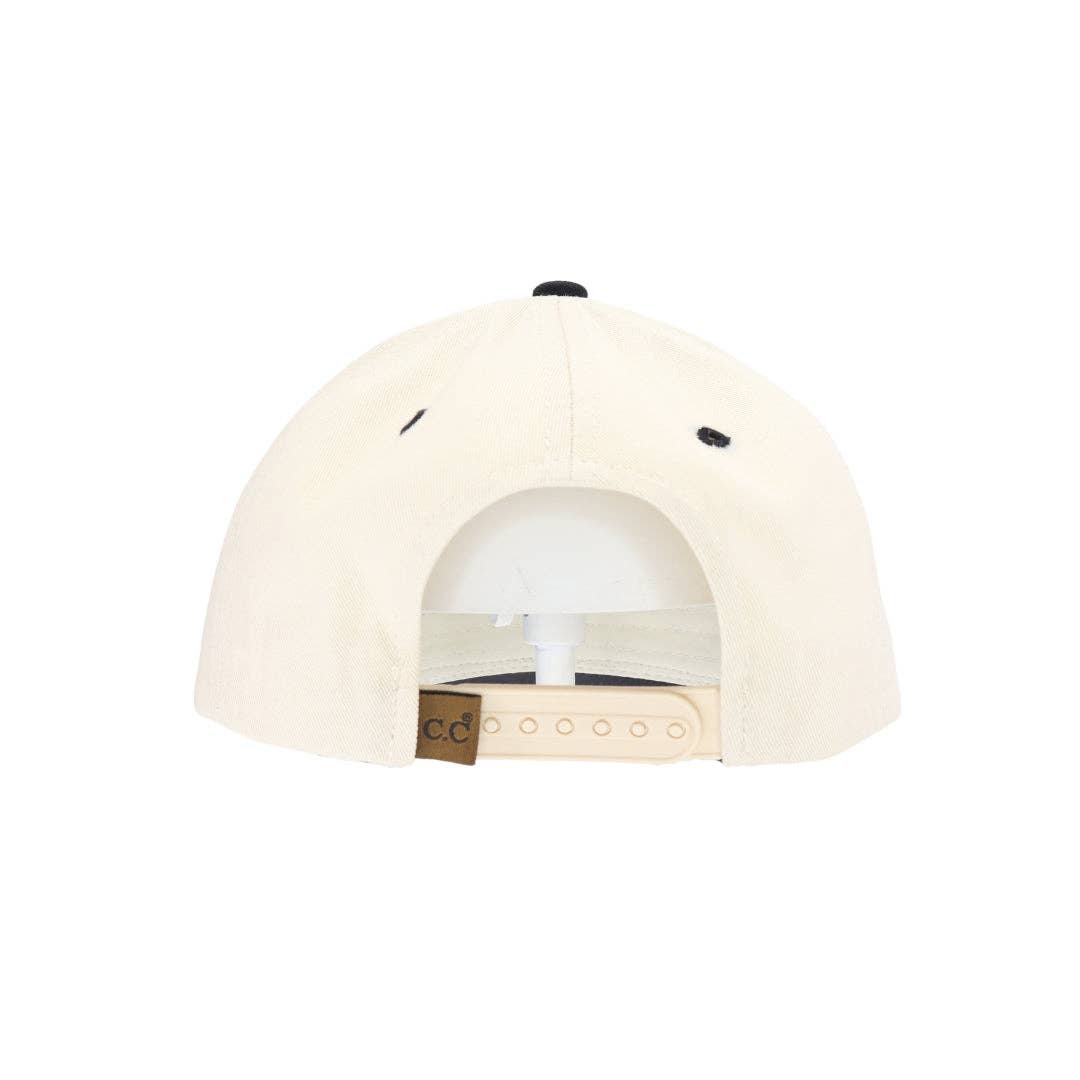 Sorry About my Husband Embroidered Trucker Hat in Beige
