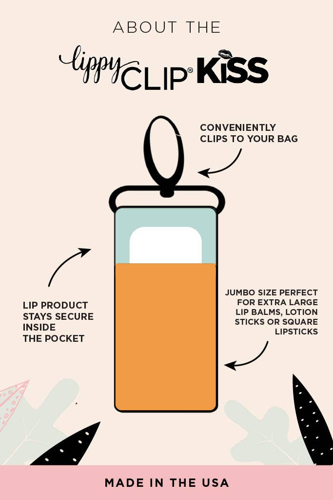 Buffalo Plaid LippyClip KISS for Larger Lip Balms TMLL Lip Drip: Jumbo (fits TMLL Lip Drip)