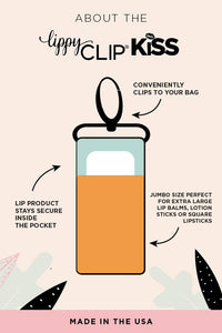 Buffalo Plaid LippyClip KISS for Larger Lip Balms TMLL Lip Drip: Jumbo (fits TMLL Lip Drip)