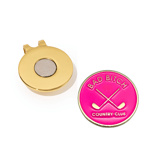 Bad Bitch Country Club Women's Golf Ball Marker: