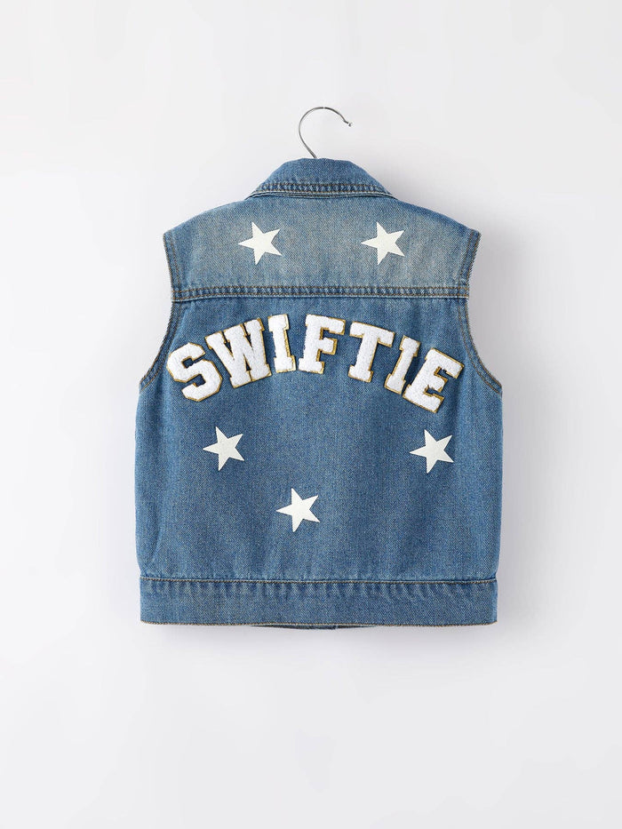 “SWIFTIE” Girls Denim Vest: 5yr